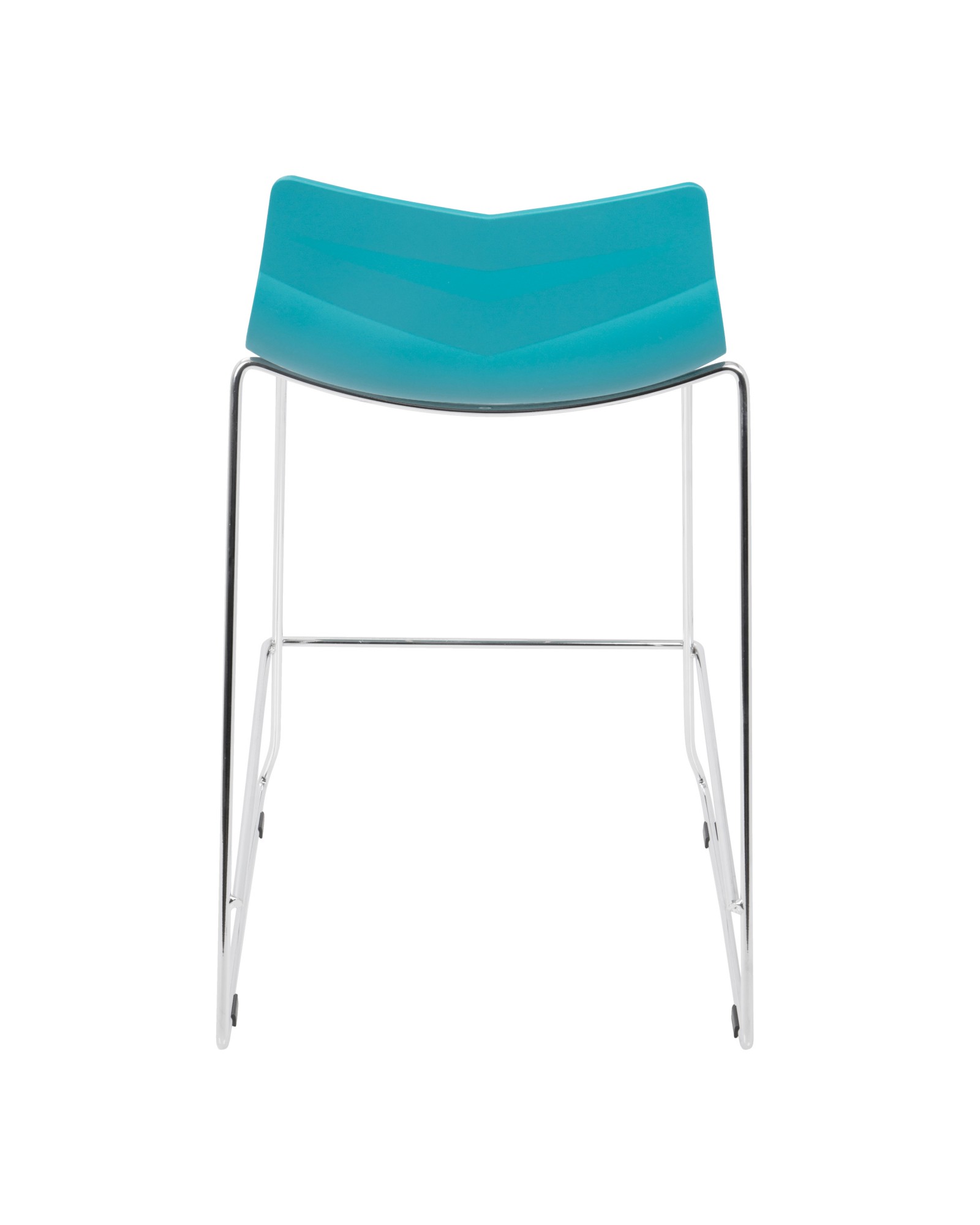 Arrow Contemporary Counter Stool in Turquoise - Set of 2