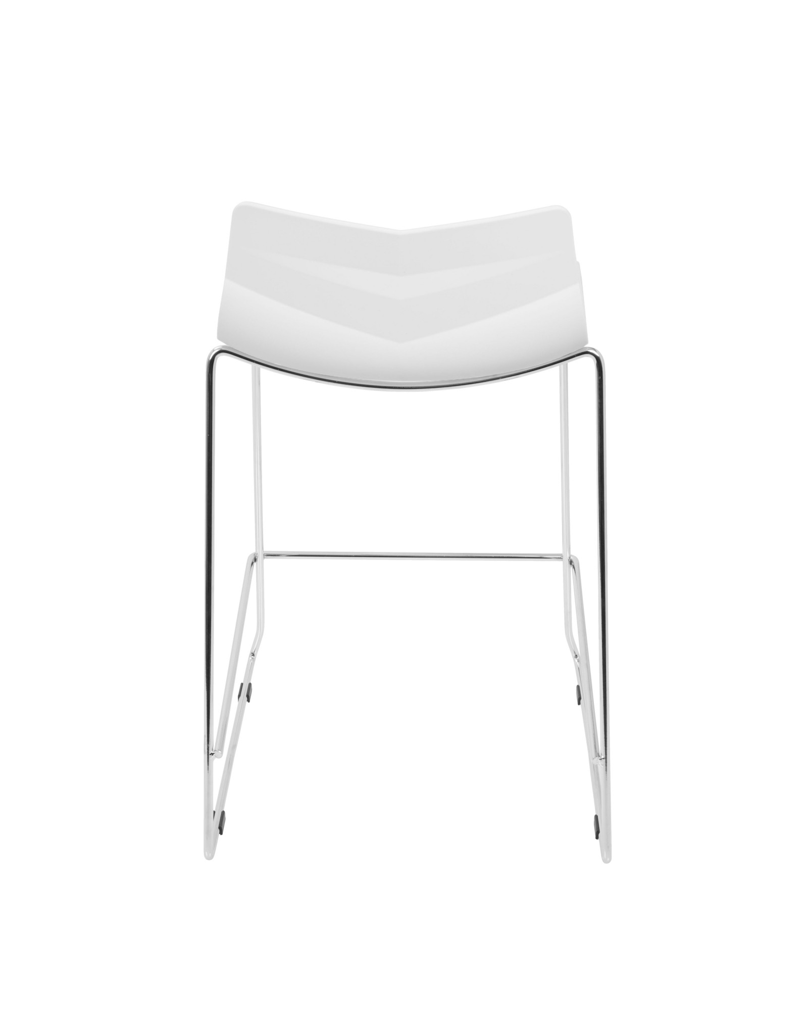 Arrow Contemporary Counter Stool in White - Set of 2