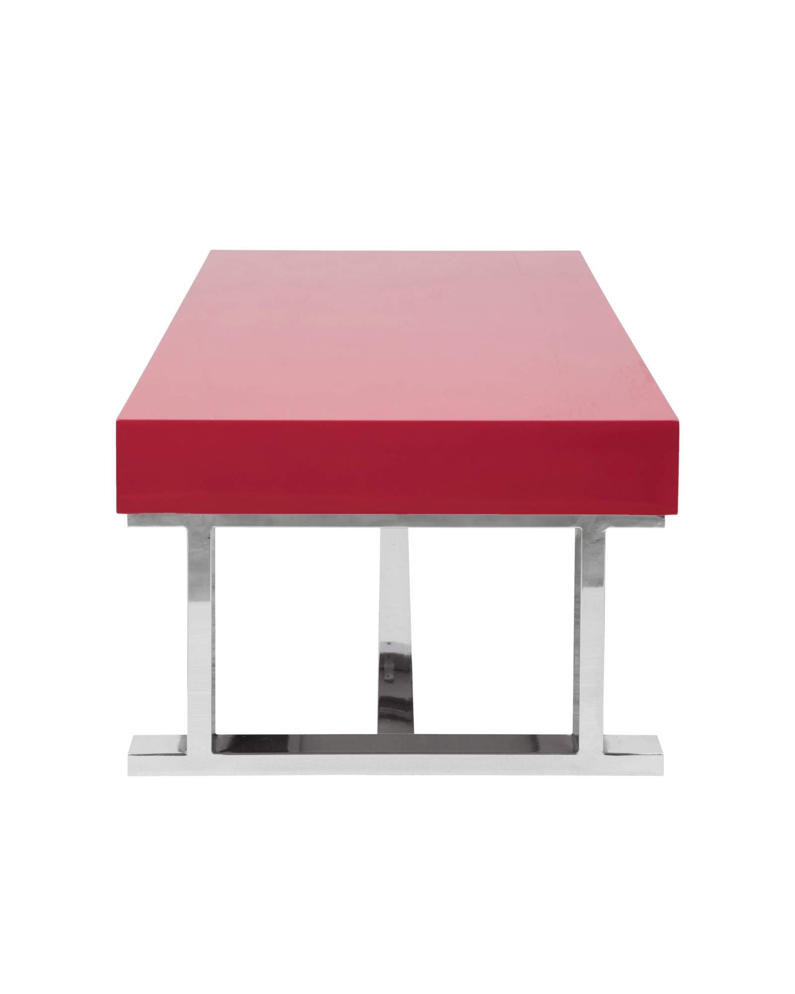 Luster Contemporary Coffee Table in Red