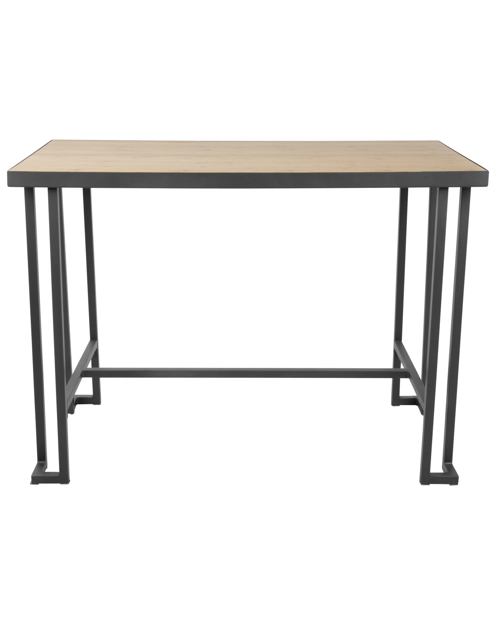 Roman Industrial Counter Table in Grey and Natural