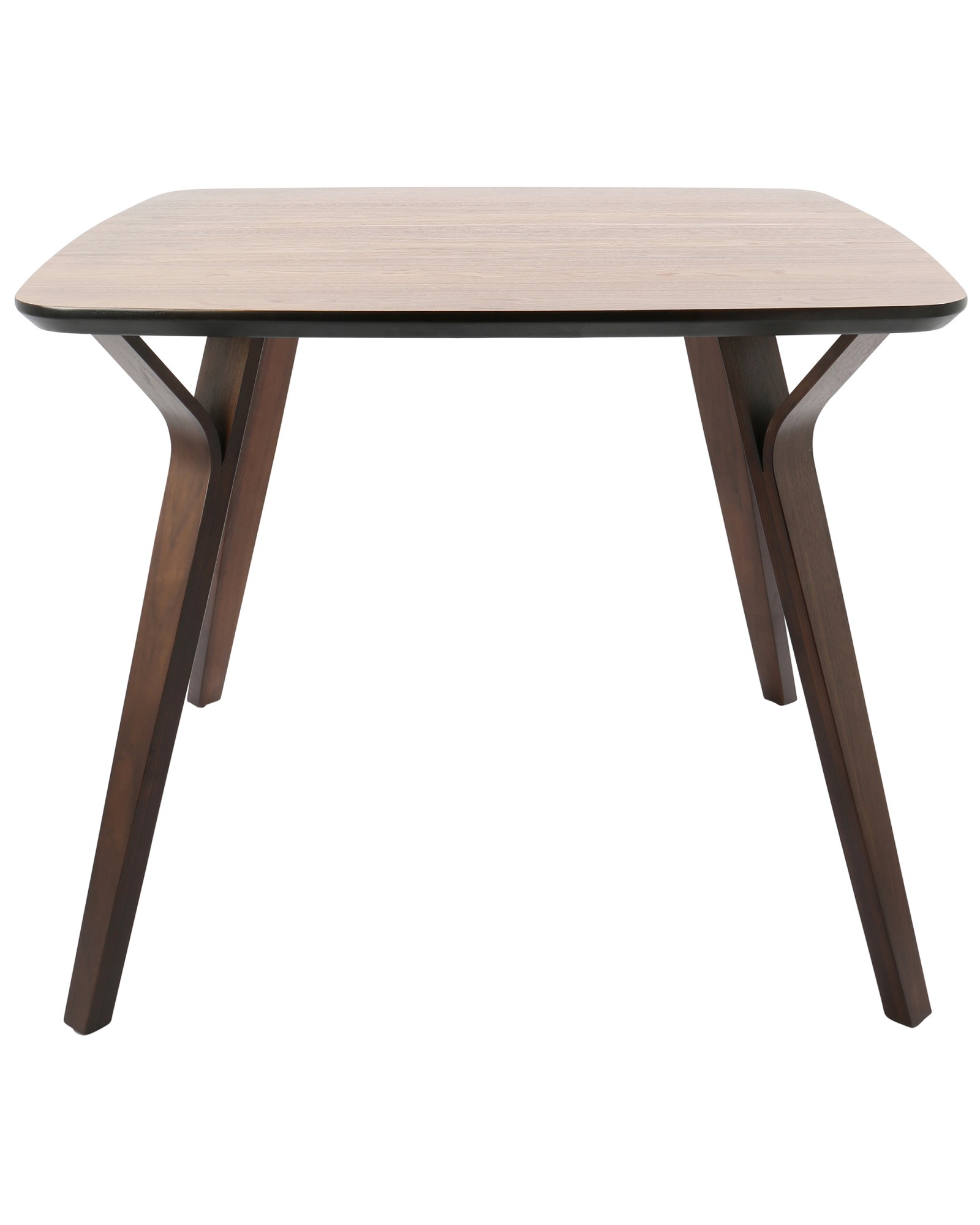 Folia Mid-Century Modern Dining Table in Walnut