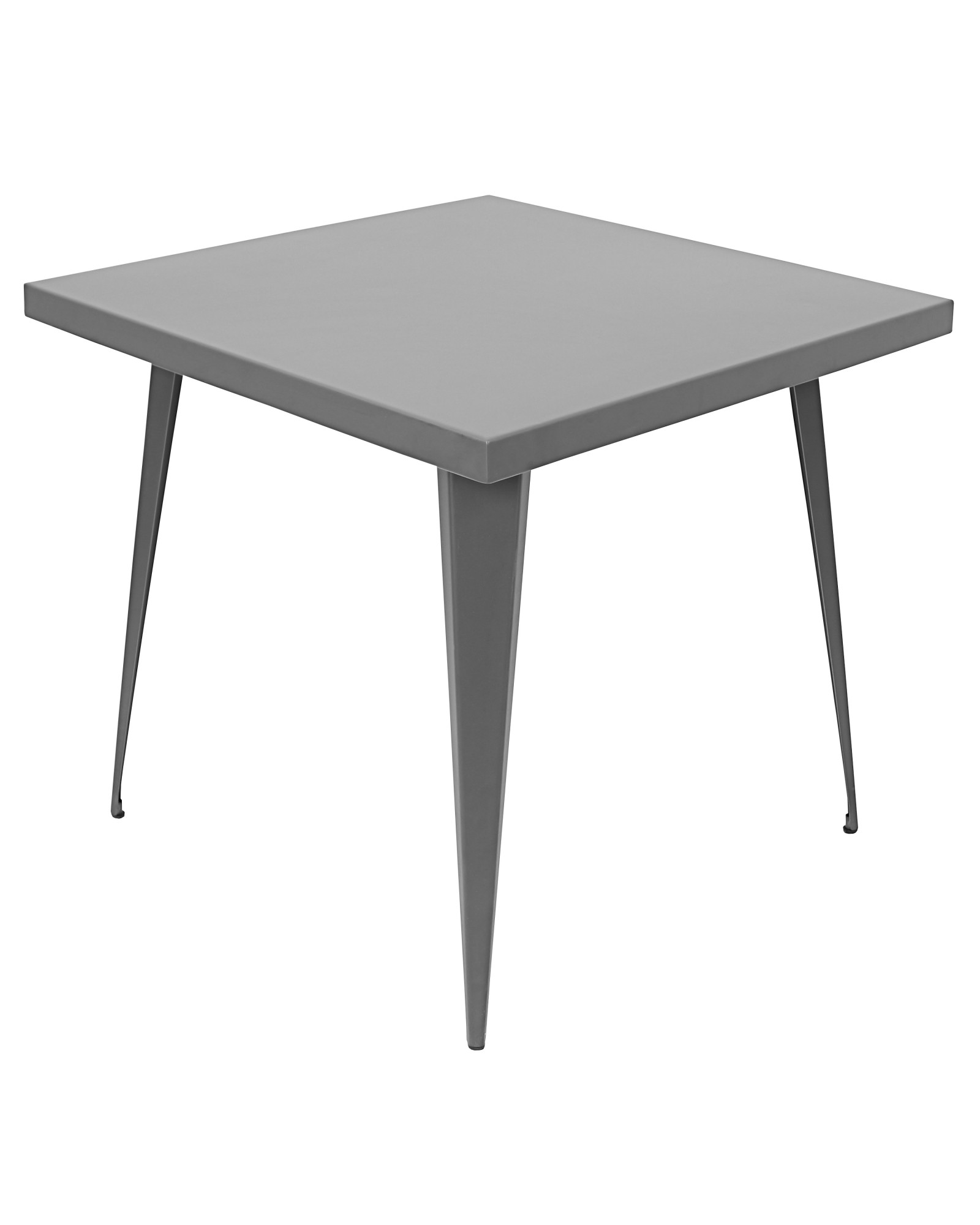 Austin Industrial Dining Table in Matte Grey