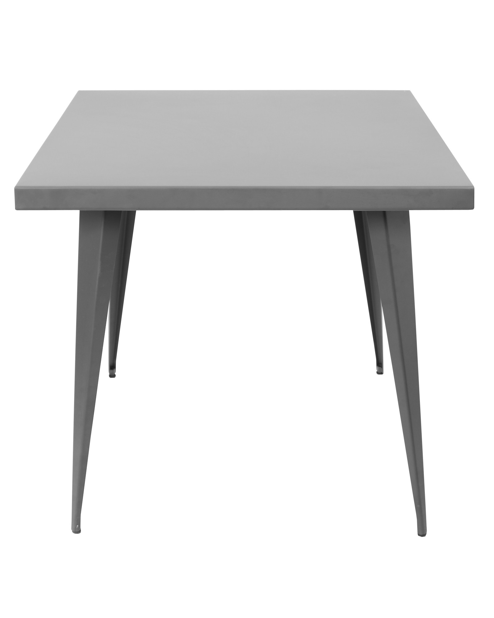 Austin Industrial Dining Table in Matte Grey