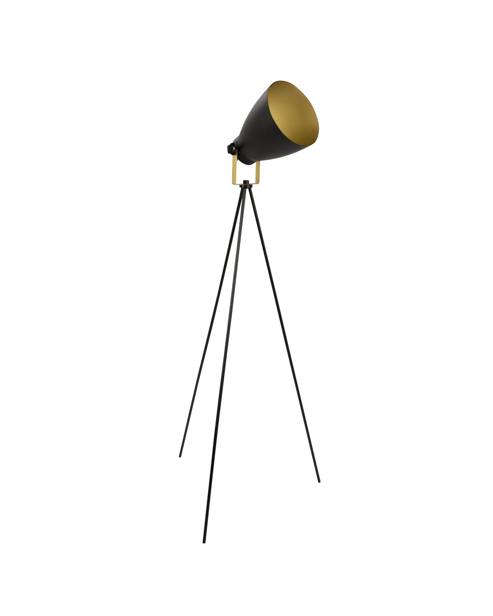 Grammy Modern Reader Lamp in Black and Gold