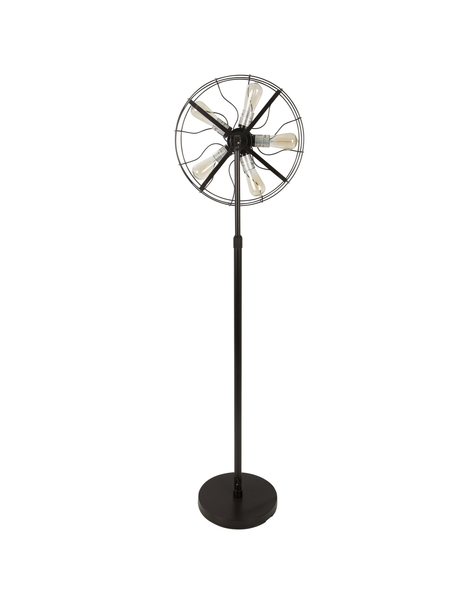 Ozzy Vintage Industrial Floor Lamp in Antique