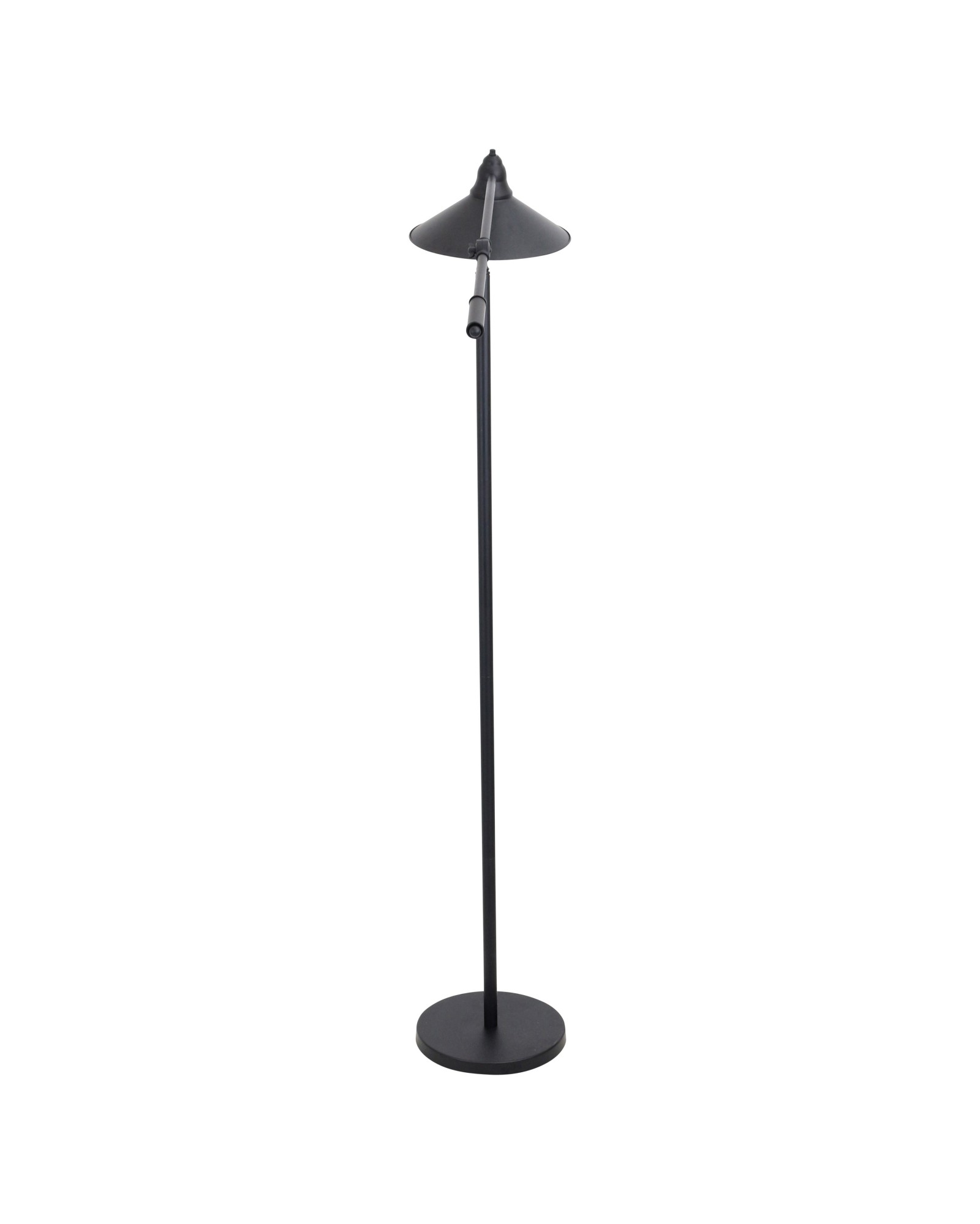 Paddy Industrial Floor Lamp in Black and Gold