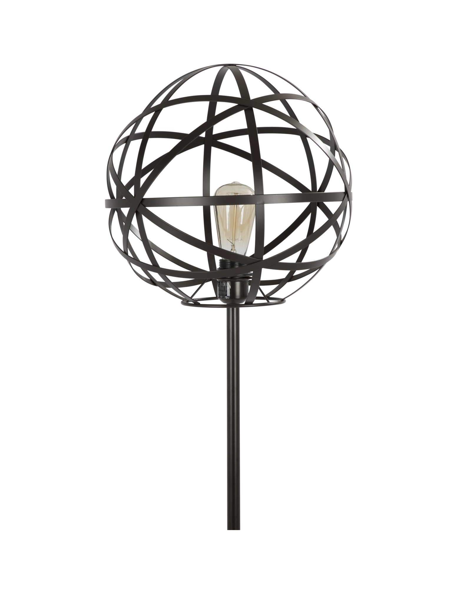 Linx Industrial Floor Lamp in Antique