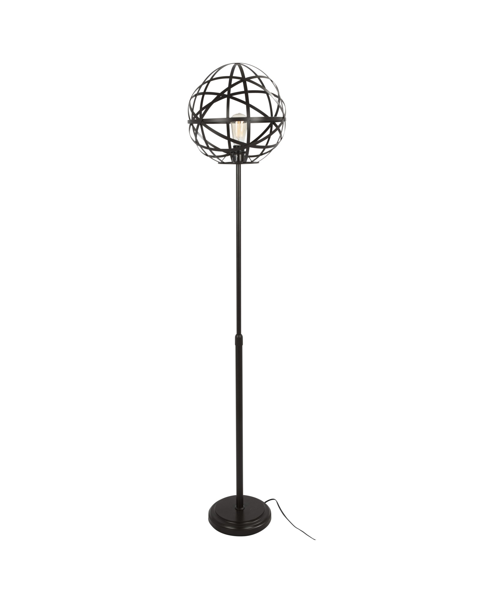 Linx Industrial Floor Lamp in Antique