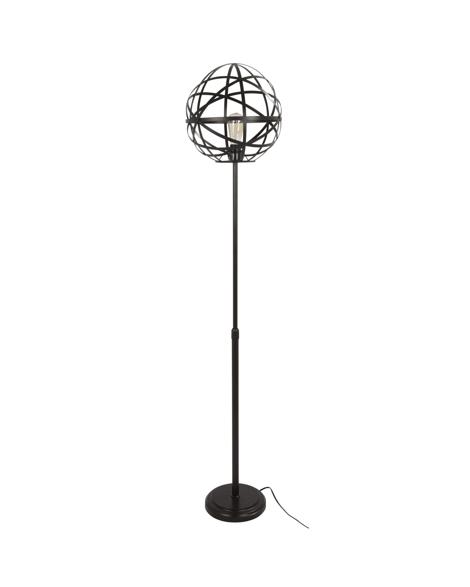 Linx Industrial Floor Lamp in Antique