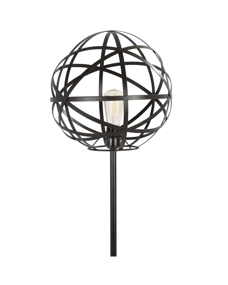 Linx Industrial Floor Lamp in Antique