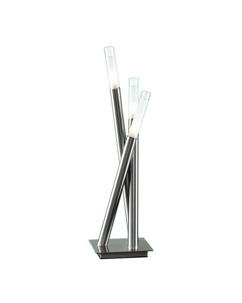 Icicle Contemporary Table Lamp in Brushed Nickel