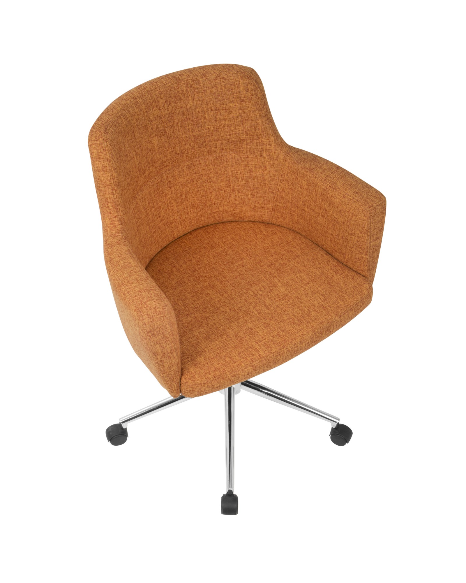 Andrew Contemporary Adjustable Office Chair in Orange