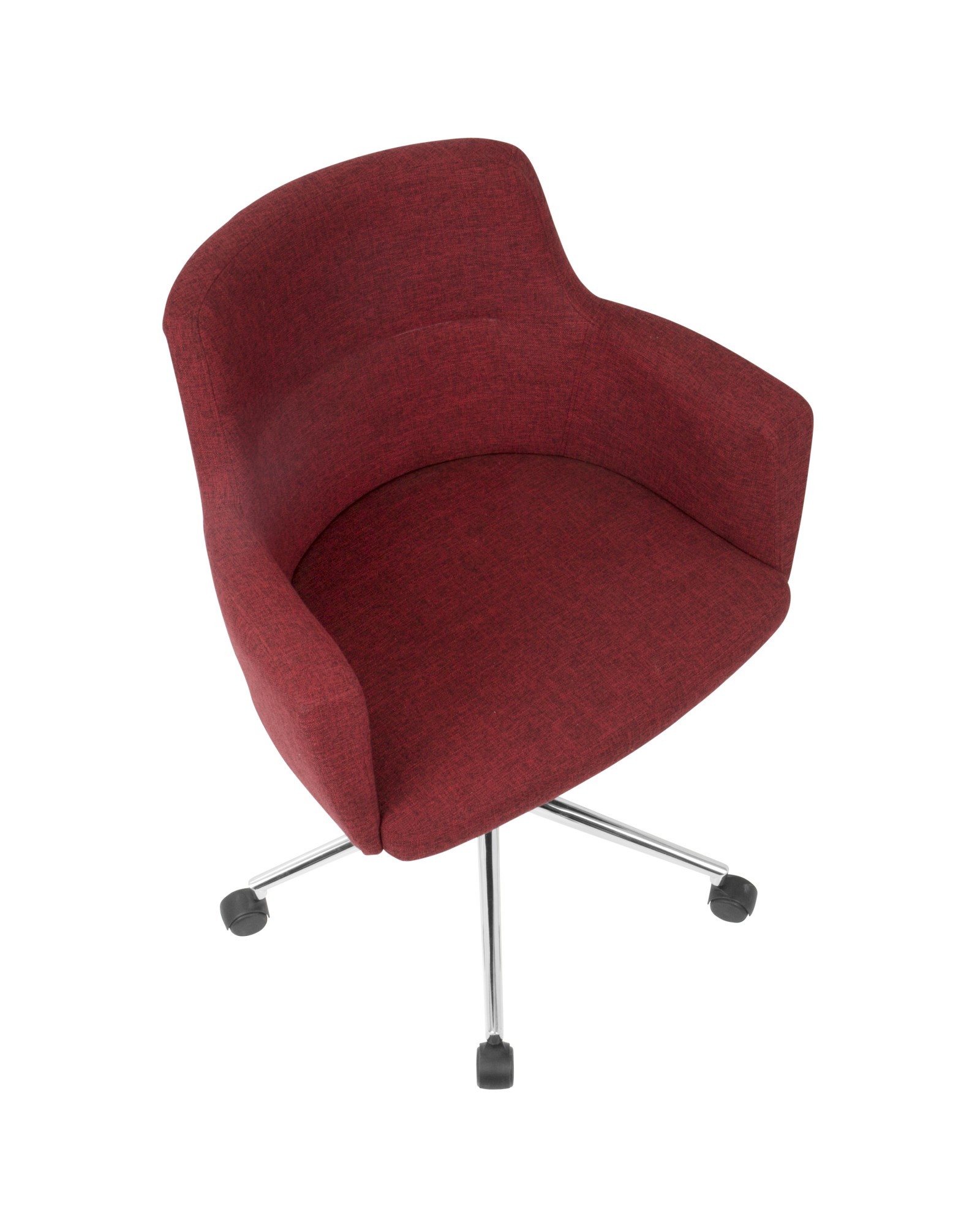 Andrew Contemporary Adjustable Office Chair in Red