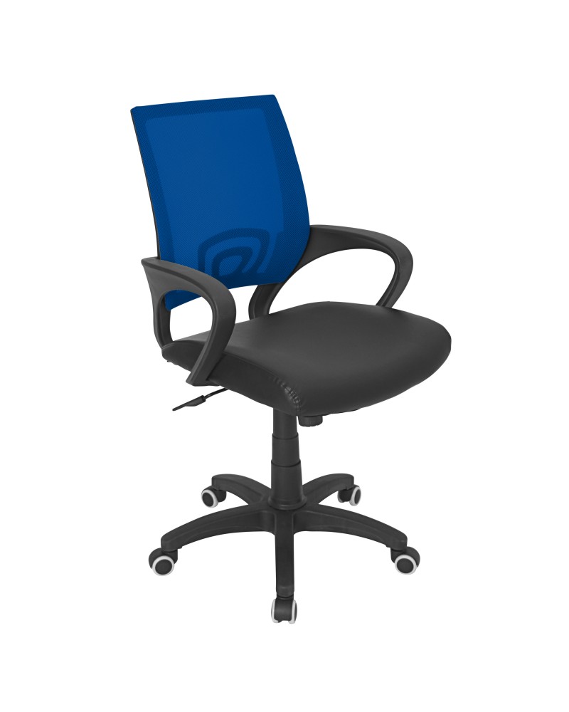 Officer Modern Adjustable Office Chair with Swivel in Blue