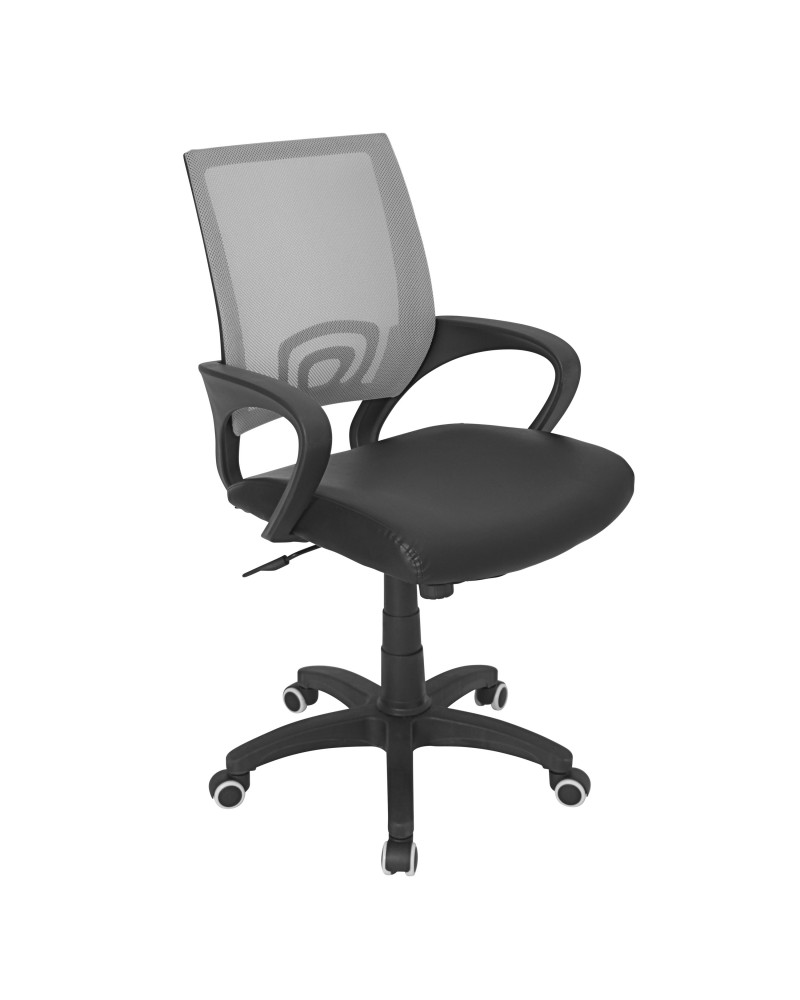 Officer Modern Adjustable Office Chair with Swivel in Silver