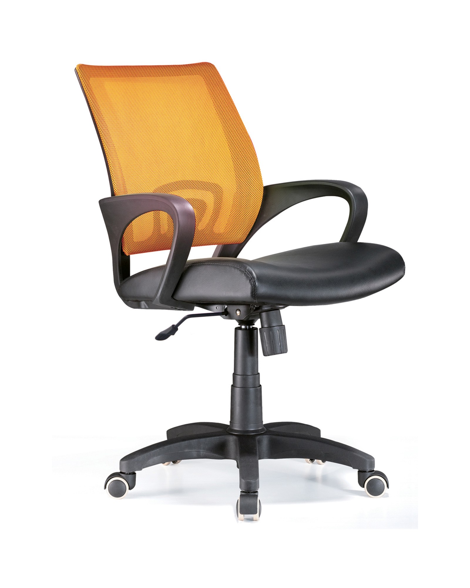 Officer Modern Adjustable Office Chair with Swivel in Orange