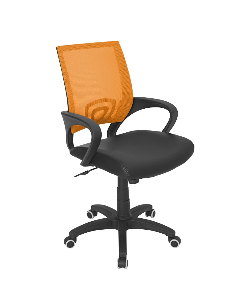 Officer Modern Adjustable Office Chair with Swivel in Orange