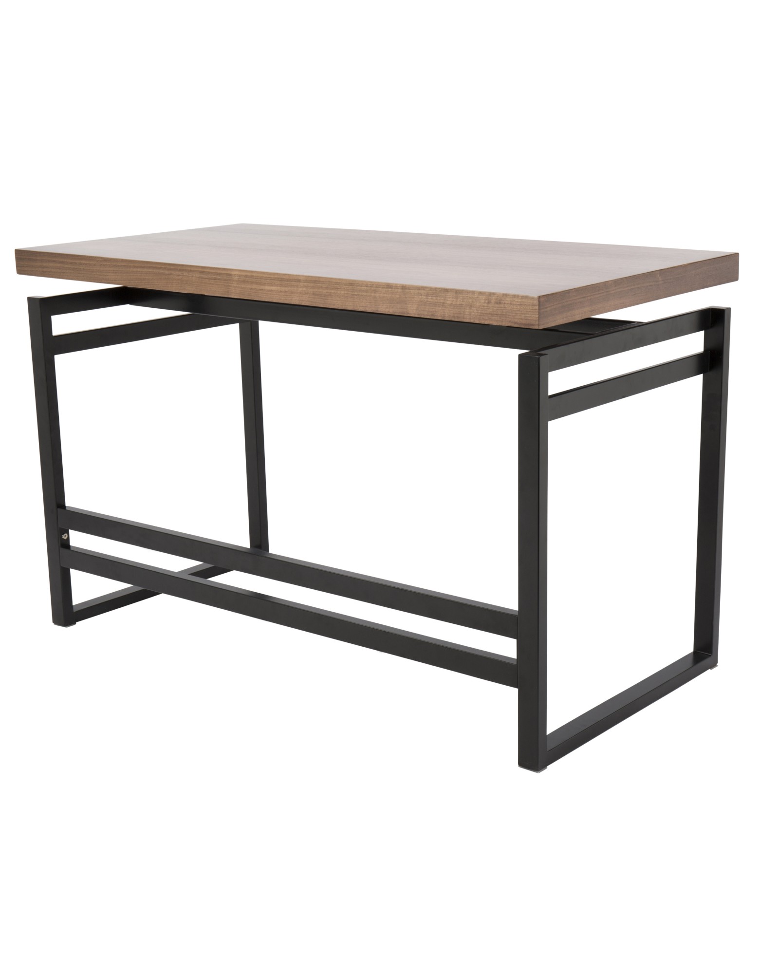 Drift Industrial Desk in Black and Walnut