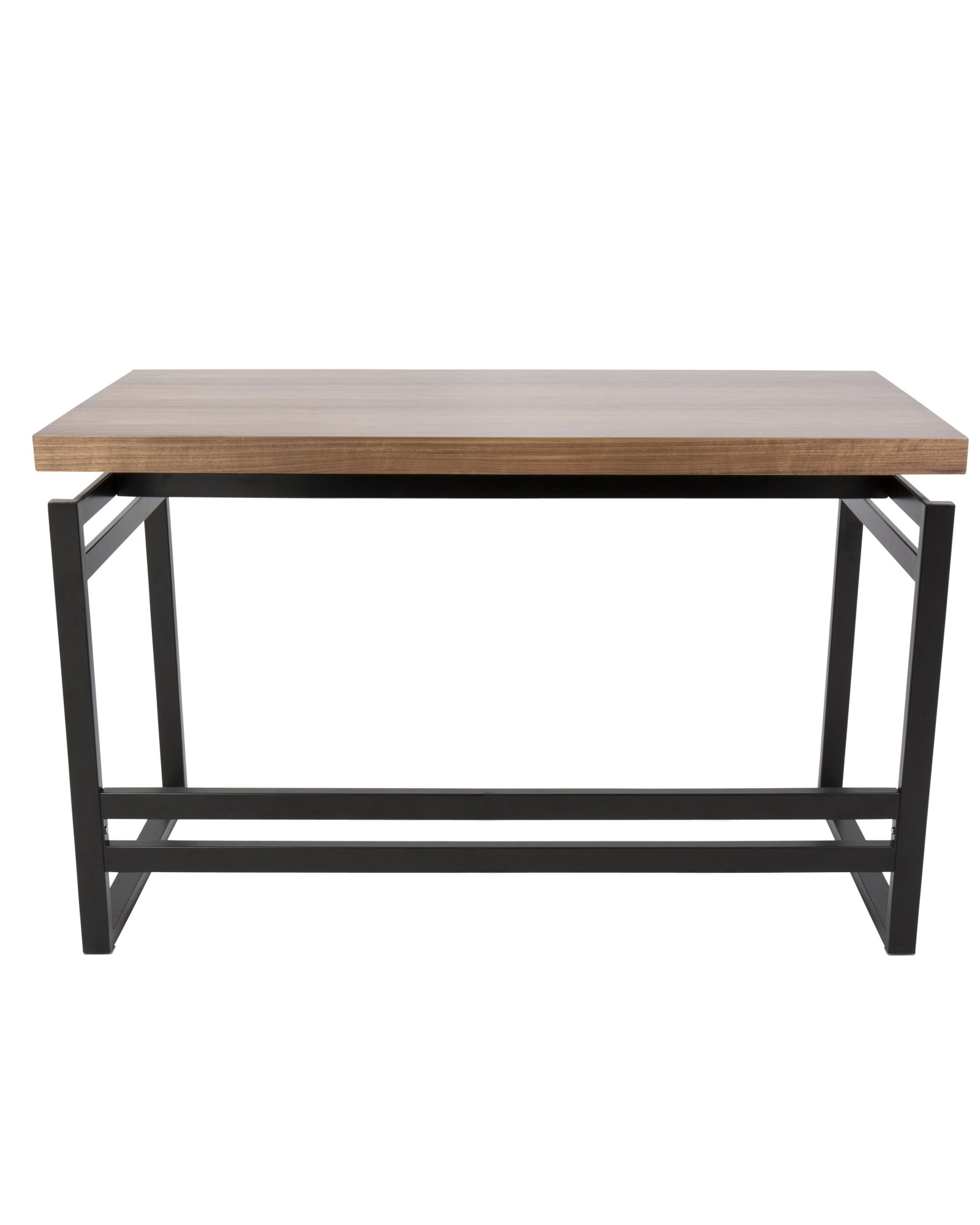 Drift Industrial Desk in Black and Walnut