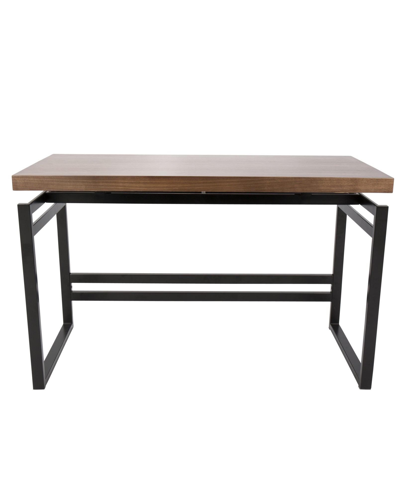 Drift Industrial Desk in Black and Walnut