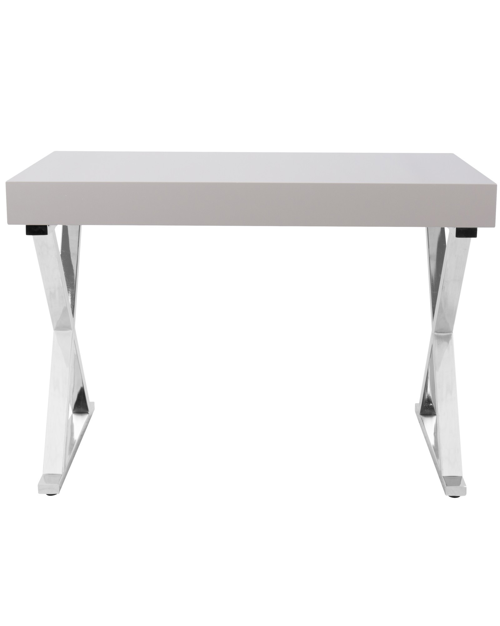 Luster Contemporary Desk in Grey