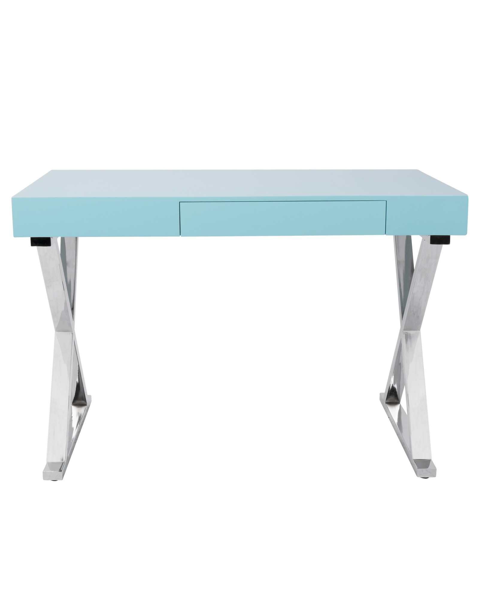 Luster Contemporary Desk in Light Blue