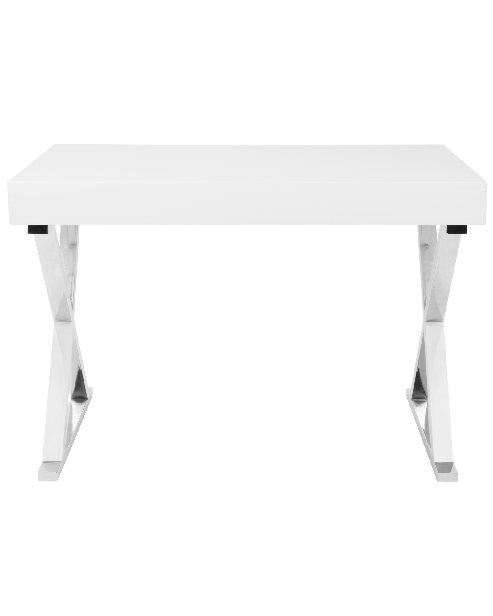 Luster Contemporary Desk in White