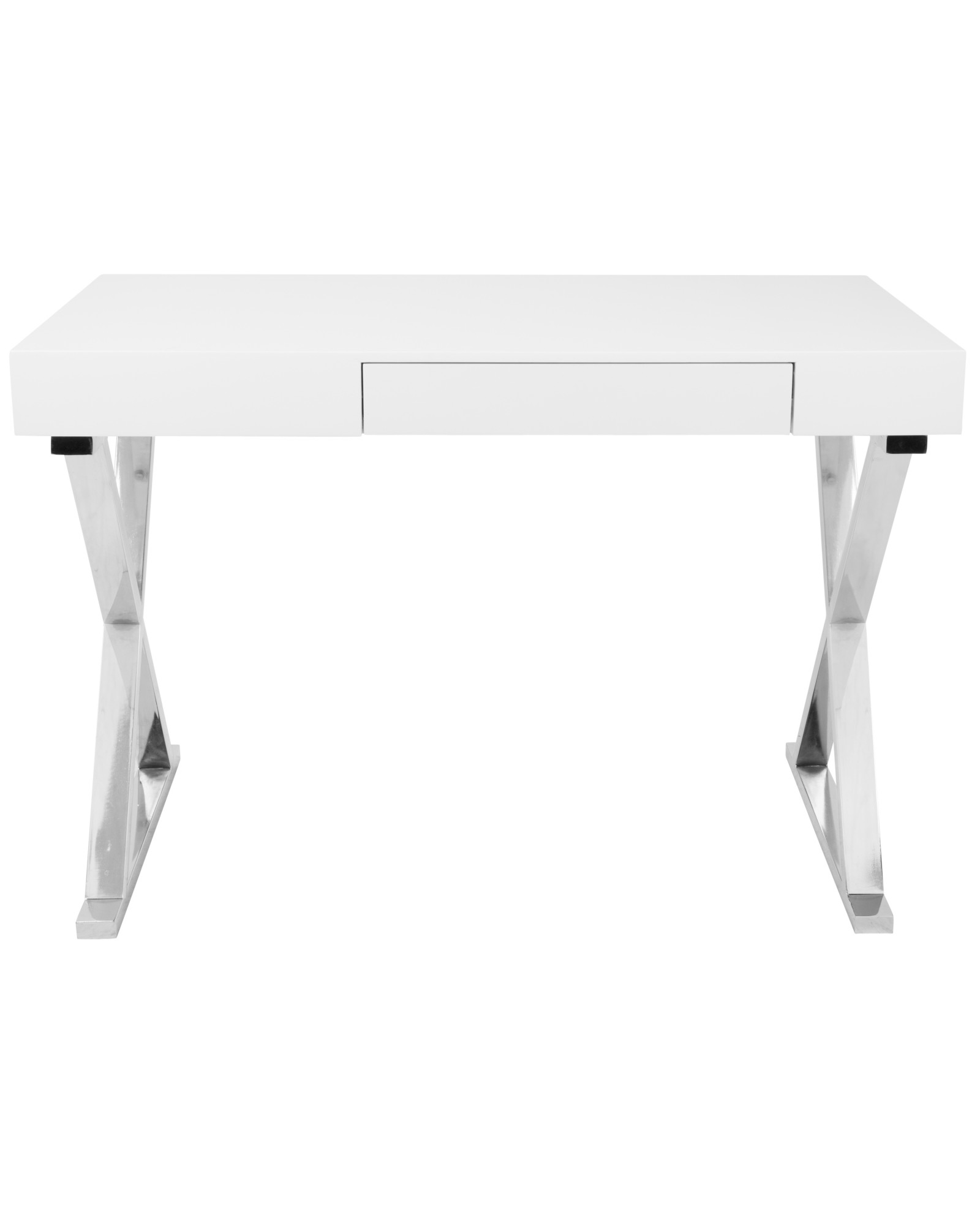 Luster Contemporary Desk in White