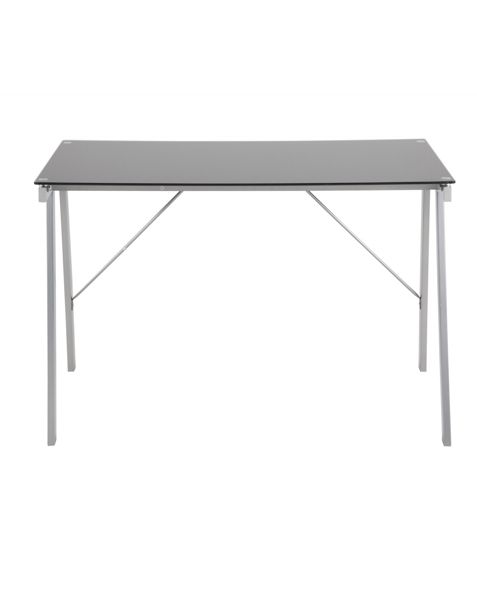 Exponent Contemporary Desk in Black and Silver