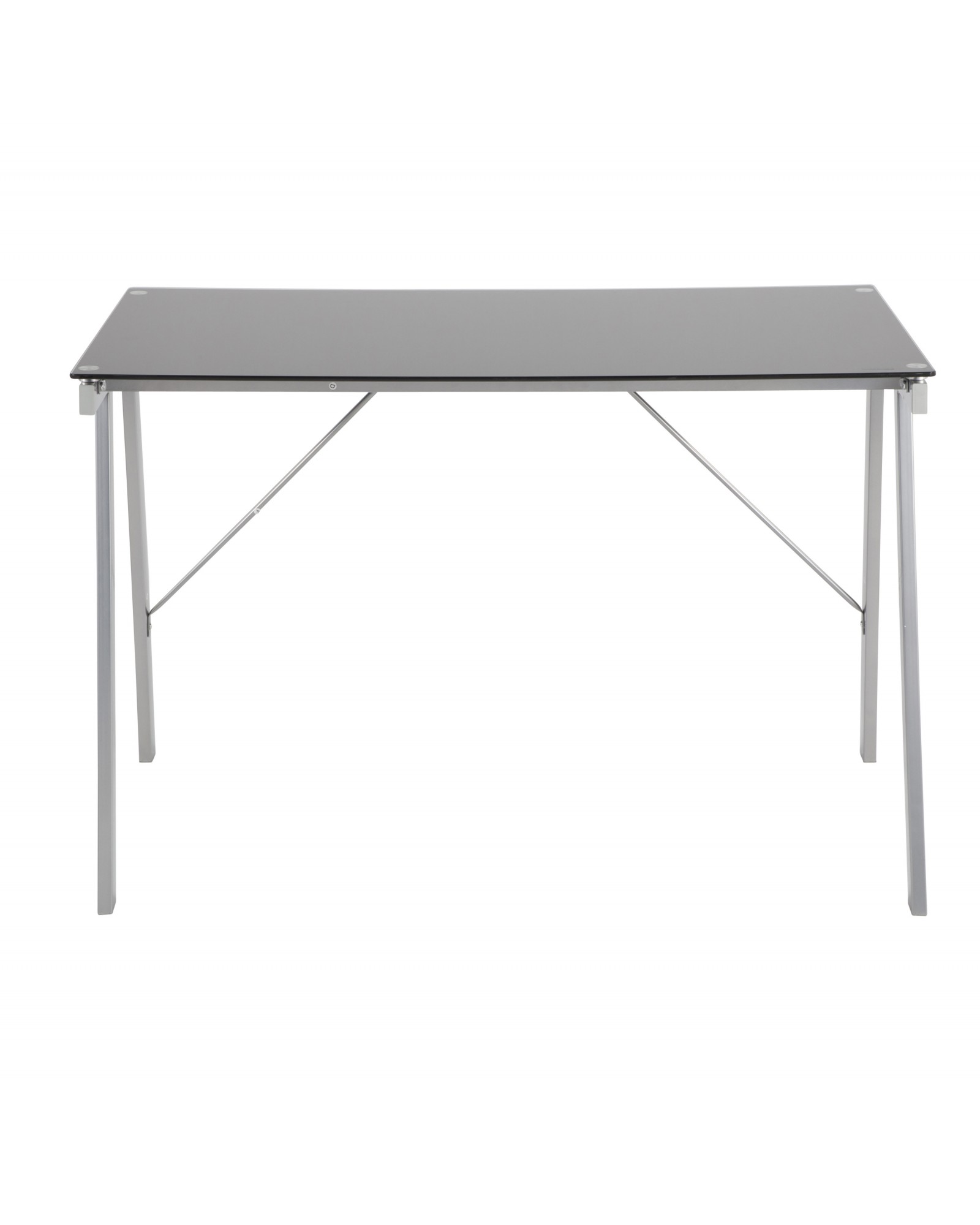 Exponent Contemporary Desk in Black and Silver
