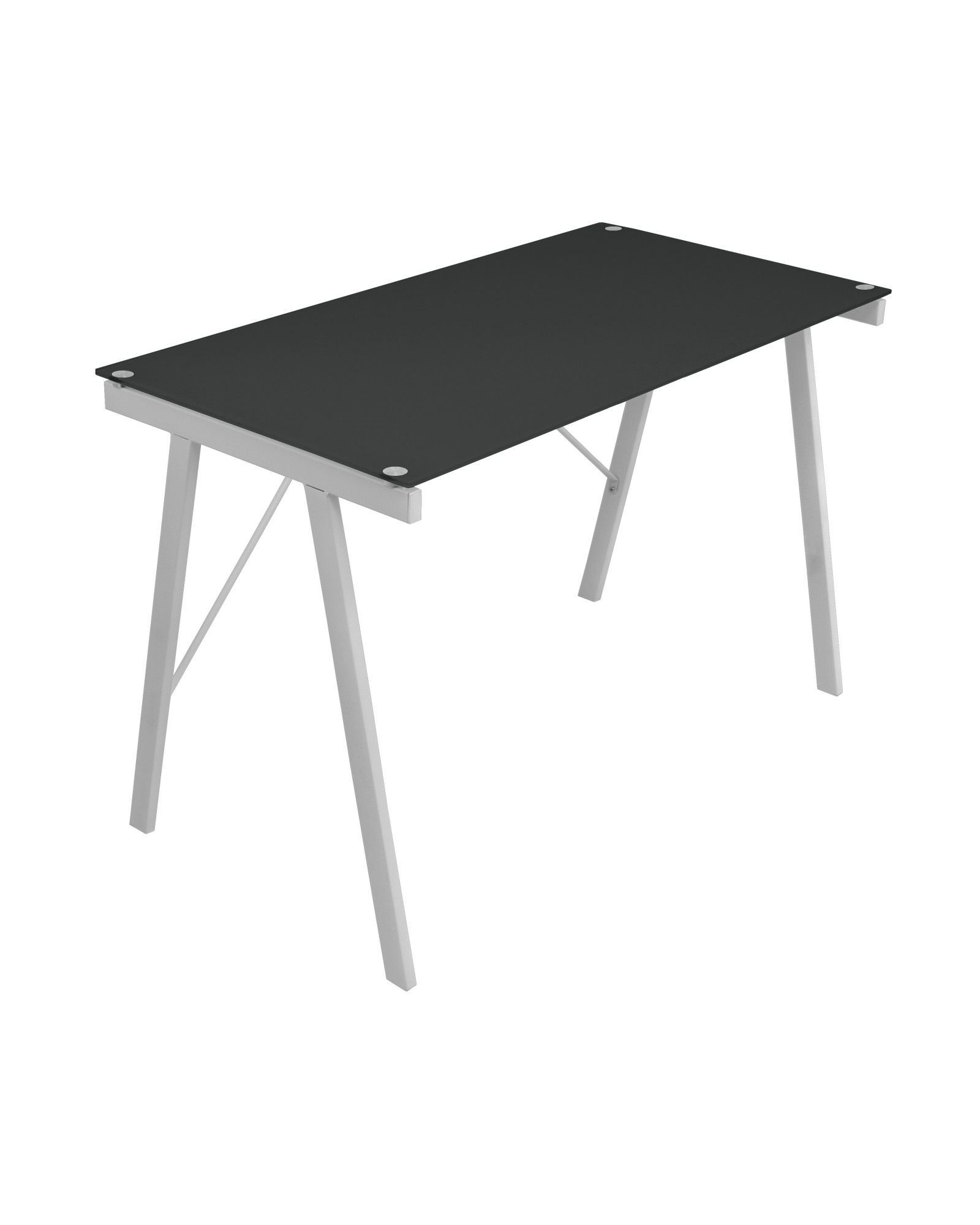 Exponent Contemporary Desk in Black and Silver