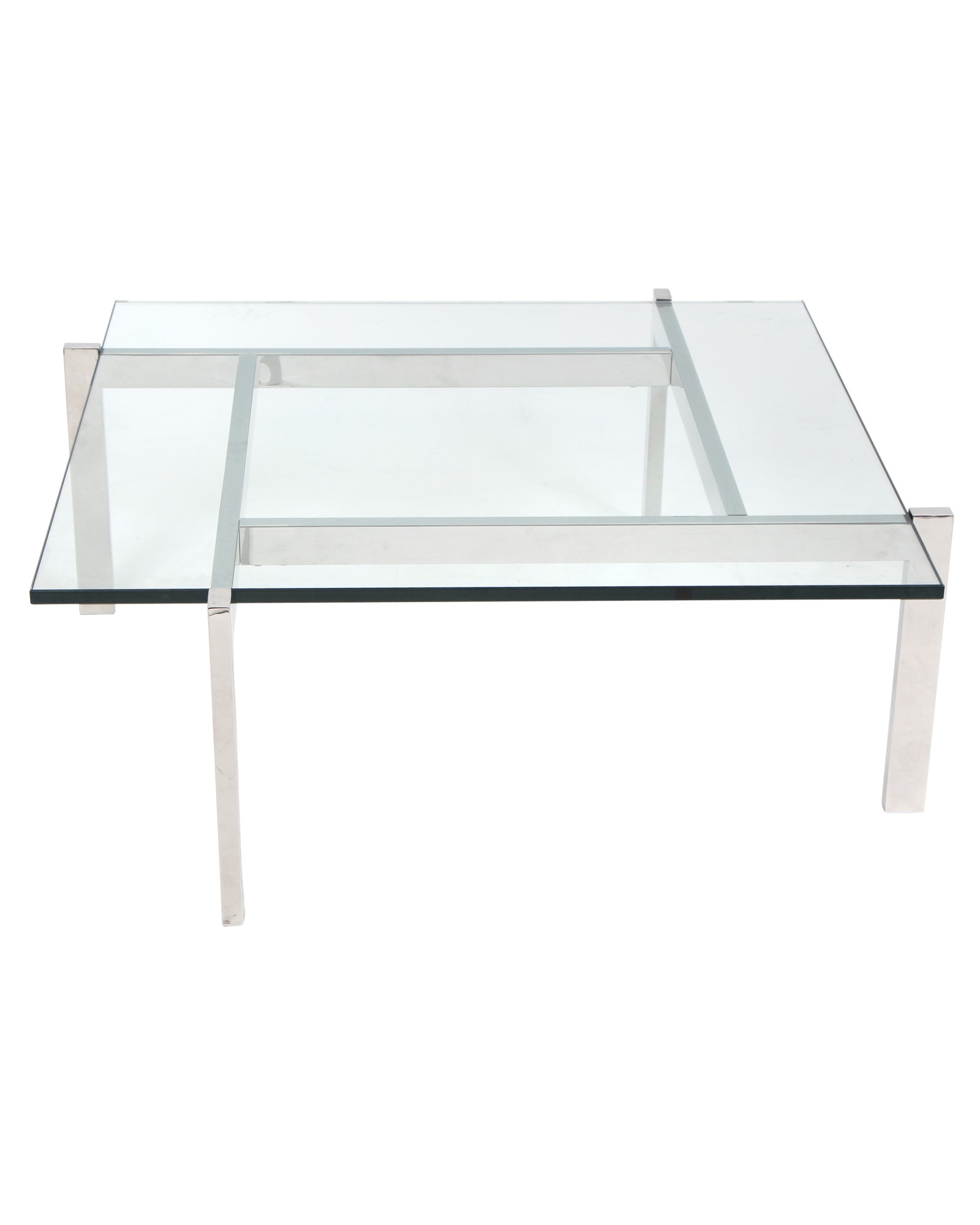 Cosmopolitan Coffee Contemporary Table in Clear