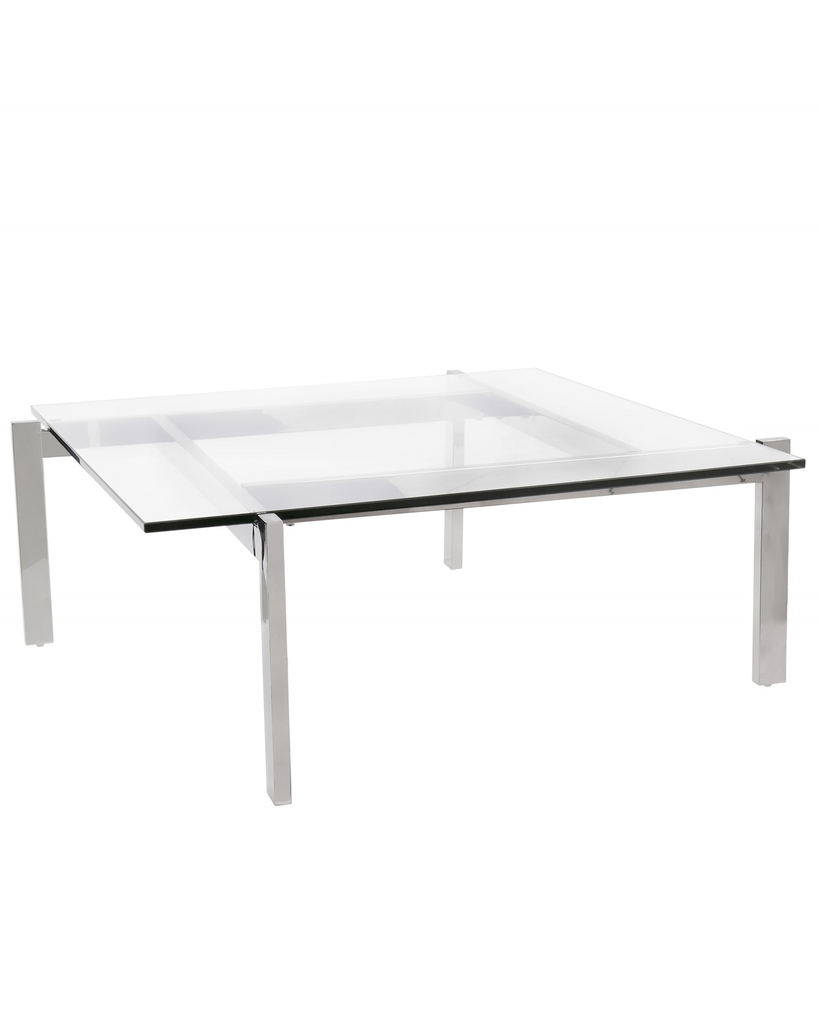 Cosmopolitan Coffee Contemporary Table in Clear