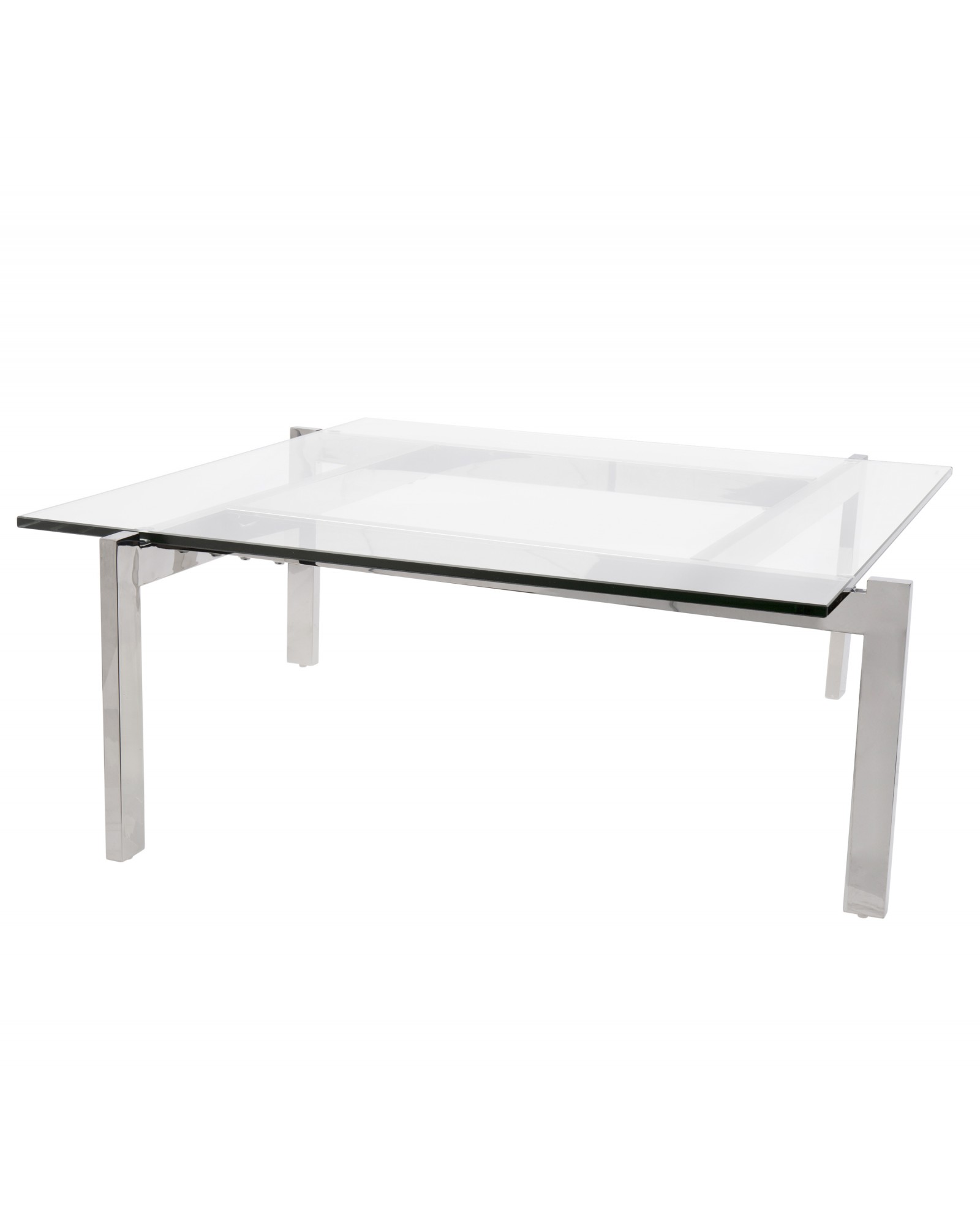 Cosmopolitan Coffee Contemporary Table in Clear