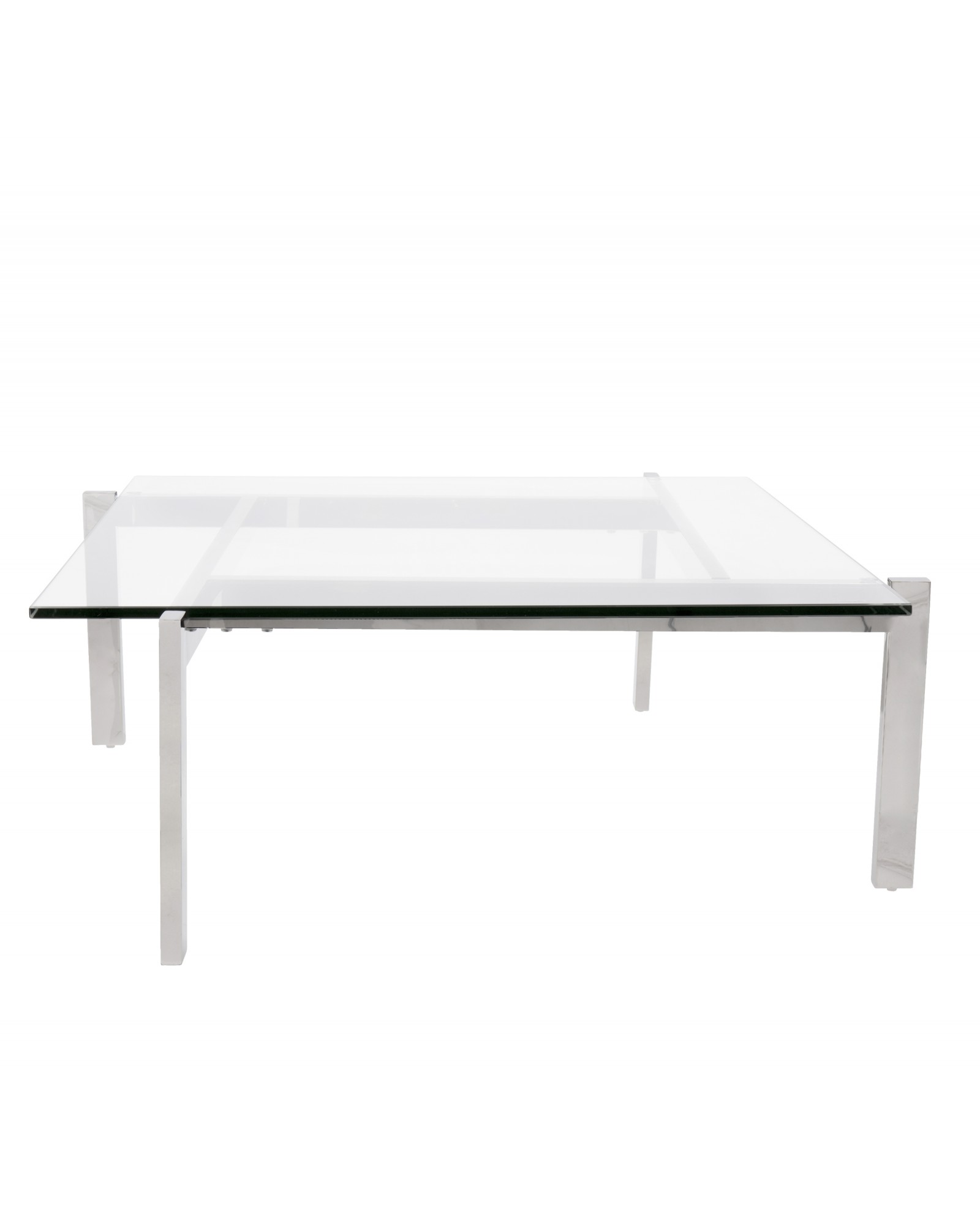 Cosmopolitan Coffee Contemporary Table in Clear