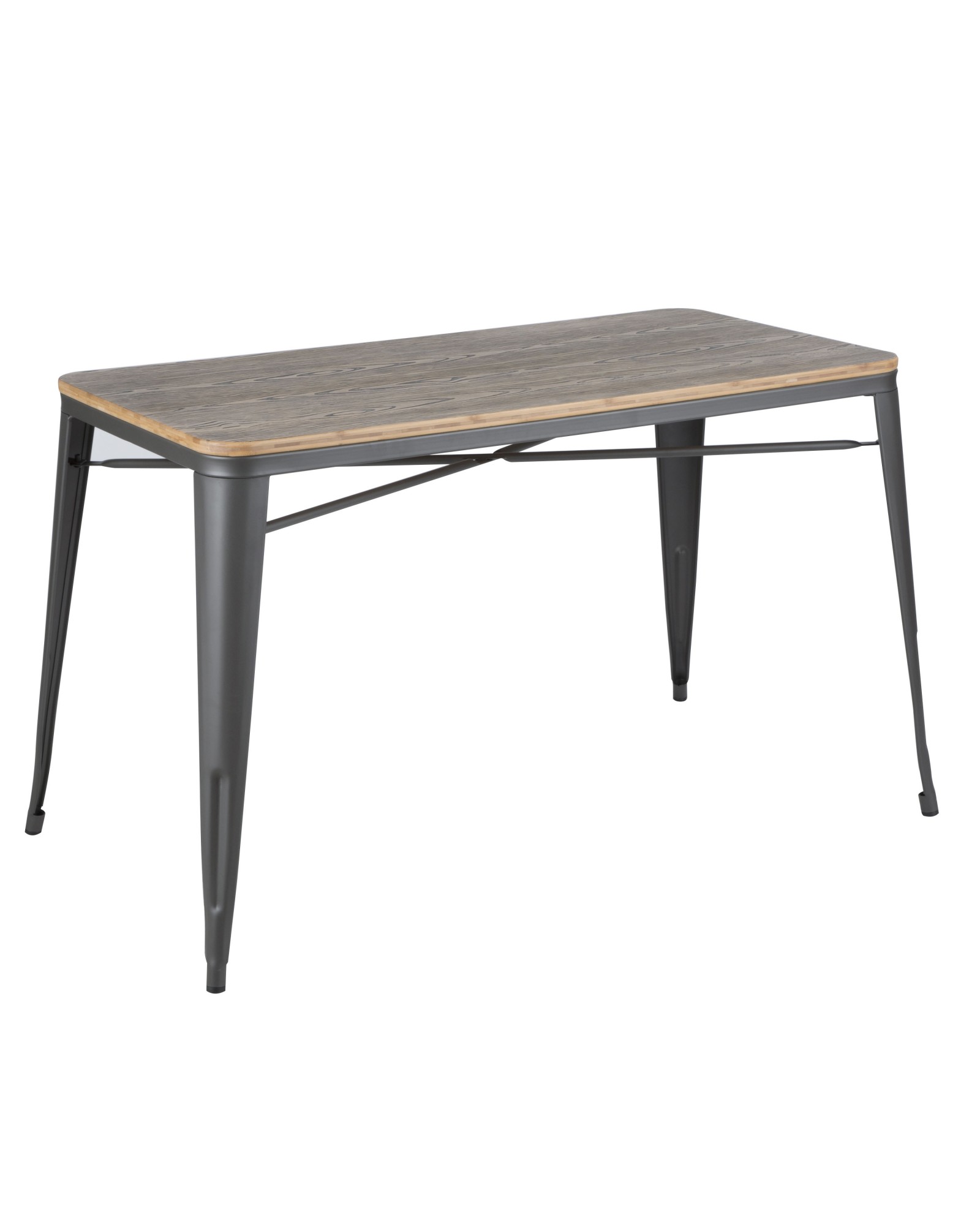 Oregon Industrial-Farmhouse Utility Table in Grey and Brown