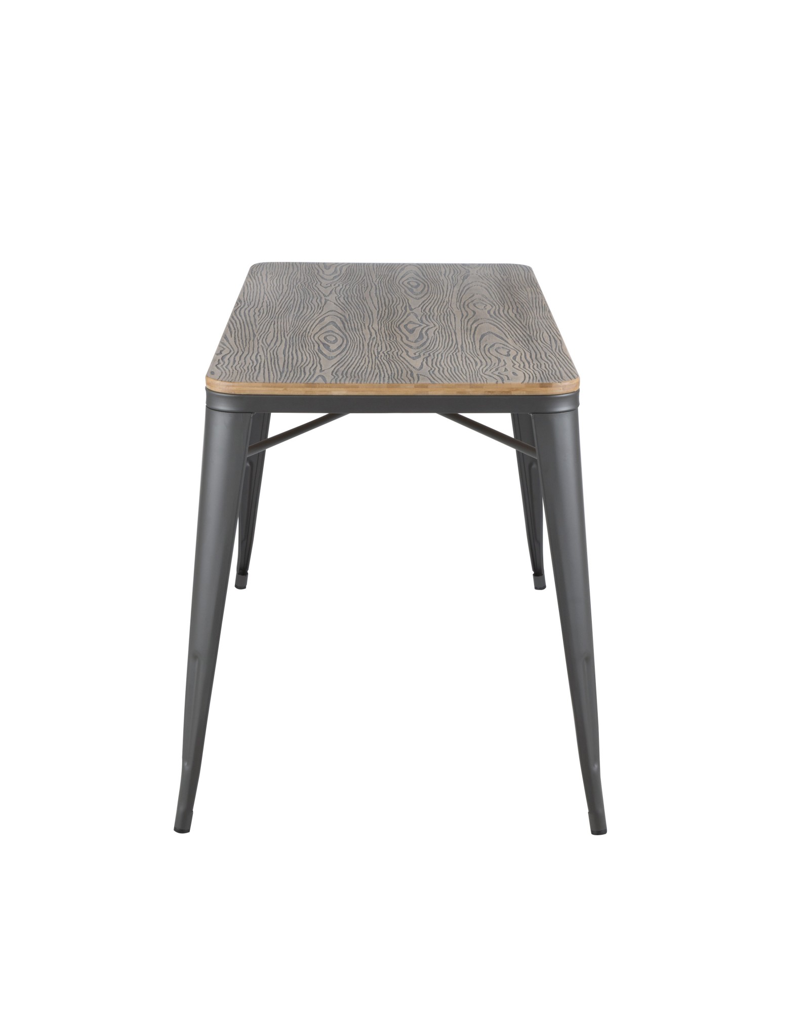 Oregon Industrial-Farmhouse Utility Table in Grey and Brown