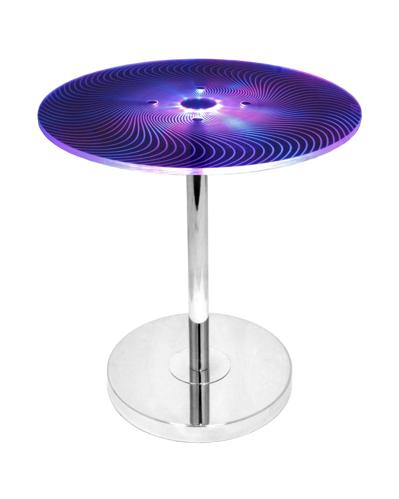 Spyra Contemporary Light Up End Table